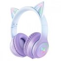 Onikuma Gaming Headset B90 RGB kocie uszy Purple