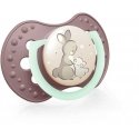 LOVI Dynamic silicone pacifier Night&Day for girls 6-18 months, 2 pcs., 22/915girl
