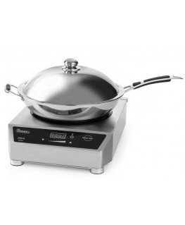Kaitlentė 3100 W indukcinė wok su Profi Line indukcine keptuve - Hendi 239681