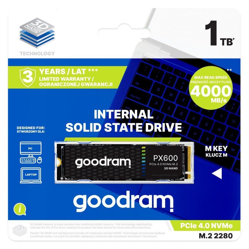 Goodram SSDPR-PX600-250-80 SSD diskas M.2 250 GB PCI Express 4.0 3D NAND NVMe – 3