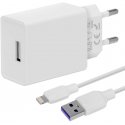 OBAL:ME Wall Charger USB-A 10W + USB-A|USB-C Cable 1m White OBAL:ME Wall Charger USB-A 10W + USB-A|USB-C Cable 1m White