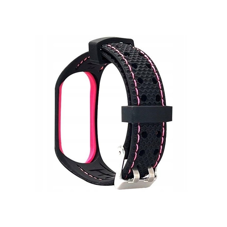 Beline pasek Sport Mi Band 7 czarno-różowy black|pink – 2
