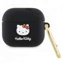 Hello Kitty HKA33DKHSK Airpods 3 cover czarny|black Silicone 3D