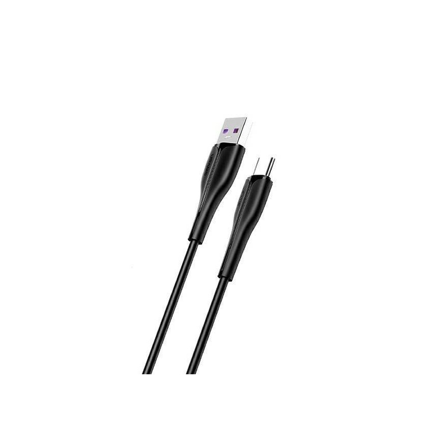 USAMS Kabel U38 USB-C 5A Fast Charge for OPPO|HUAWEI 1m czarny|b