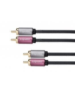 Kruger & Matz 2xRCA - 2xRCA black - 3m