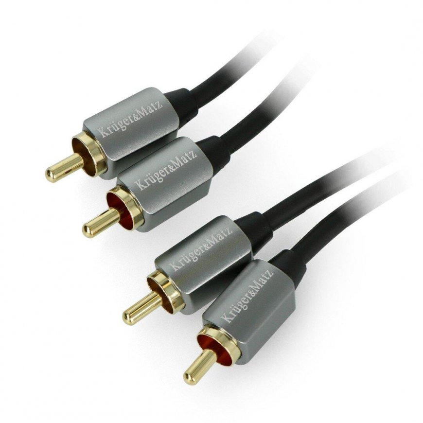 Kruger & Matz 2xRCA - 2xRCA black - 3m – 5