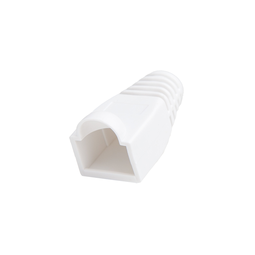 Unitek osłona wtyku RJ45, 6 mm, 100 szt. biała
