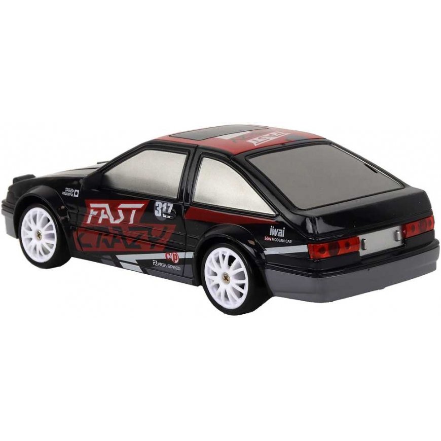 Lean Remote Control Sports Car R/C 1:24 Black Changeable Wheels – 3