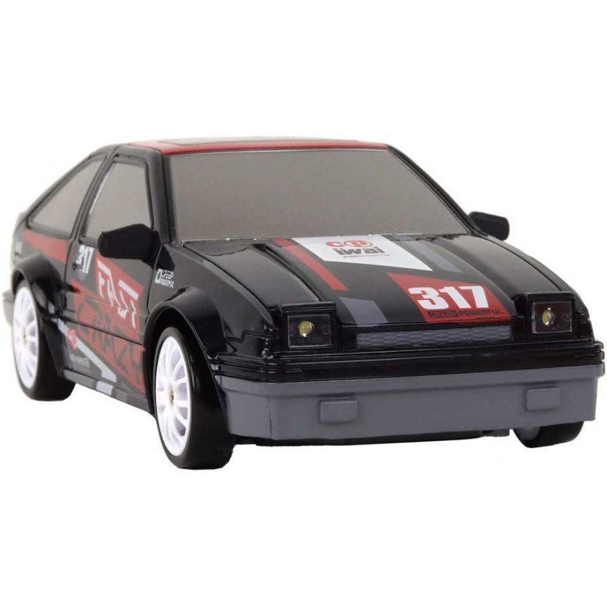 Lean Remote Control Sports Car R/C 1:24 Black Changeable Wheels – 5