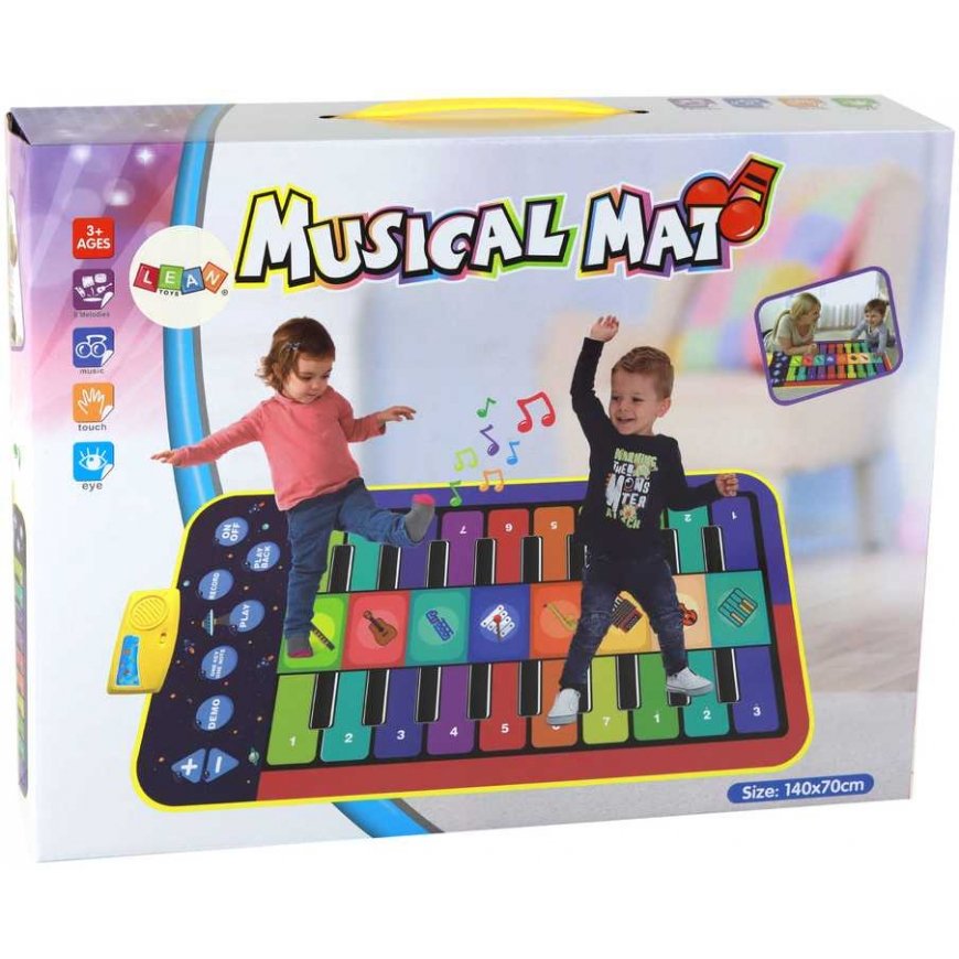 Lean Muzikinis edukacinis kilimėlis fortepijono instrumentų tema – 5