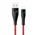 USAMS Kabel pleciony U41 lightning 3m 2A czerwony|red SJ397USB02
