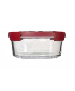 Curver / Keter CURVER ROUND COOK CONTAINER 0.6L / TRANSPARENCY/ Red