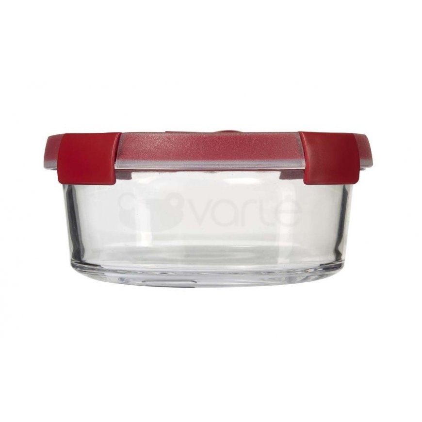 Curver / Keter CURVER ROUND COOK CONTAINER 0.6L / TRANSPARENCY/ Red