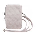 Guess PU 4G Triangle Logo Wallet Phone Bag Zipper Pink Guess PU 4G Triangle Logo Wallet Phone Bag Zipper Pink