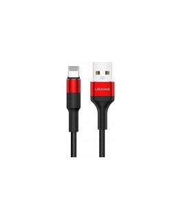 USAMS Kabel pleciony U5 2A lightning czerwony|red 1,2m SJ220IP02
