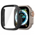 Spigen Thin Fit 360 Case Black Polycarbonate (PC), Tempered glass