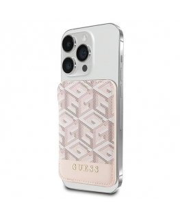 Guess Wallet Card Slot GUWMSHGCFSEP MagSafe GCube stripe różowy|
