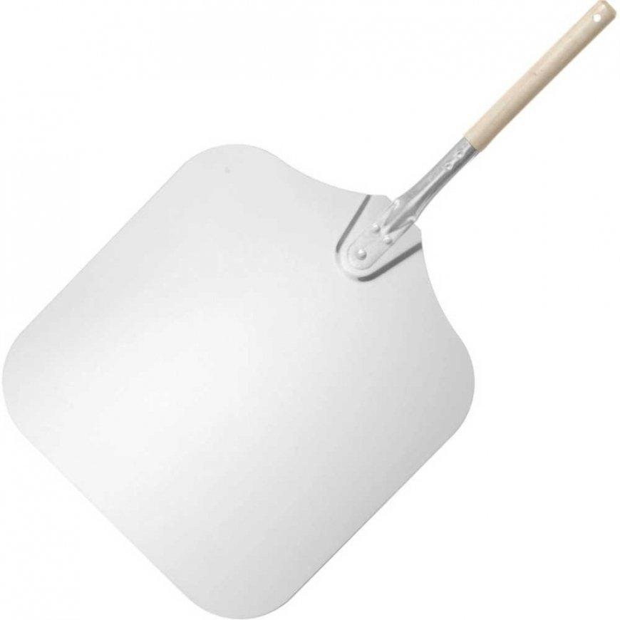 Pizza shovel with short handle, square, 405 x 760 mm - Hendi 618059