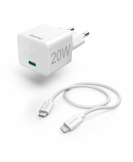 Hama 00201620 mobiililaitteen laturi Älypuhelin, Tabletti Valkoinen AC Pikalataus Sisätila