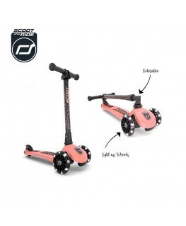 Scoot & Ride Highwaykick 3 LED Peach 96357