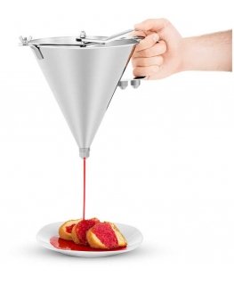 Royal Catering Dozownik pistolet do sosów stainless steel Set 2L RCOF-2