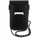 Hello Kitty Leather Hiding Kitty Cord bag - black