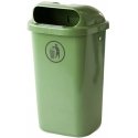 Europlast Austria Street trash can, city trash container for pole or wall, DIN 50L - green Europlast Austria Street trash can, city trash container for pole or wall, DIN 50L - green