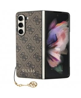 Guess GUHCZFD5GF4GBR F946 Z Fold5 brązowy|brown hardcase 4G Char