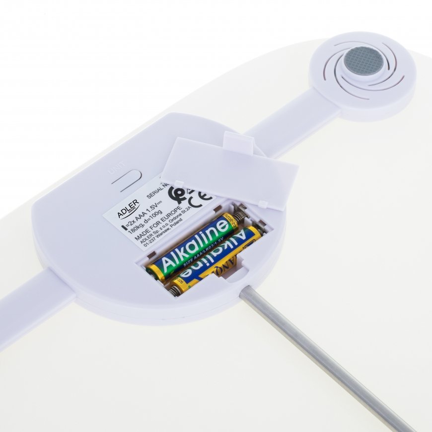 Adler AD 8176 kodukaal Nelinurkne Valge Elektriline kaal – 4
