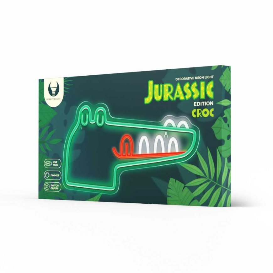 Forever Light Neon LED JURASSIC CROC
