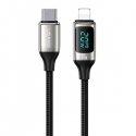 USAMS Kabel pleciony U78 USB-C na Lightning LED 1.2m 20W PD Fast USAMS Kabel pleciony U78 USB-C na Lightning LED 1.2m 20W PD Fast