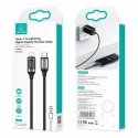 USAMS Kabel pleciony U78 USB-C na Lightning LED 1.2m 20W PD Fast USAMS Kabel pleciony U78 USB-C na Lightning LED 1.2m 20W PD Fast