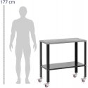Stamos Germany Mobile assembly welding table with shelf up to 544kg, 91x46cm Stamos Germany Mobile assembly welding table with shelf up to 544kg, 91x46cm