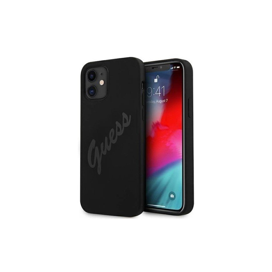 Guess GUHCP12SLSVSBK iPhone 12 mini 5,4" czarny|black hardcase S
