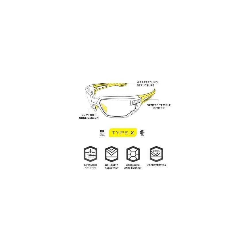 Mechanix Wear Mechanix Tactical Goggles Type-X, Black, Yellow lens – 2
