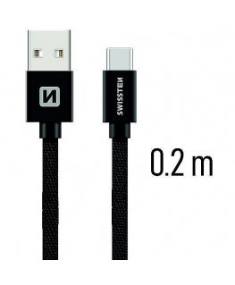 Swissten Textile Universal Quick Charge 3.1 USB-C Data and Charging Cable 2m