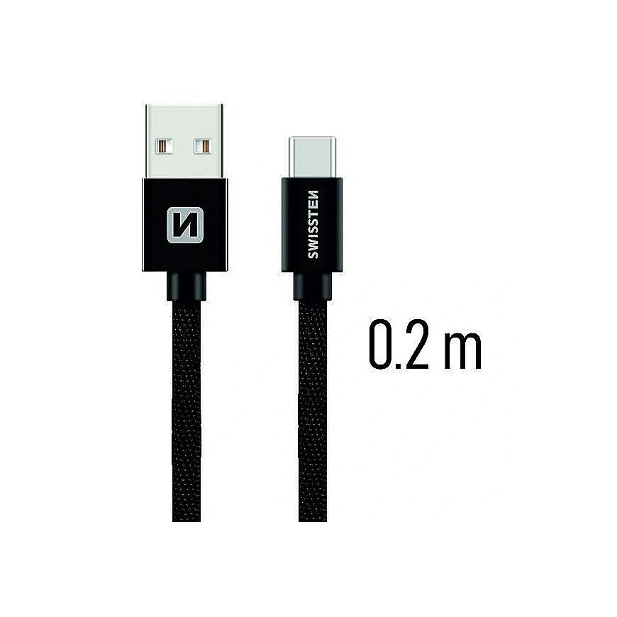 Swissten Textile Universal Quick Charge 3