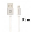 Swissten Textile Fast Charge 3A Lightning Data and Charging Cable 20 cm Swissten Textile Fast Charge 3A Lightning Data and Charging Cable 20 cm