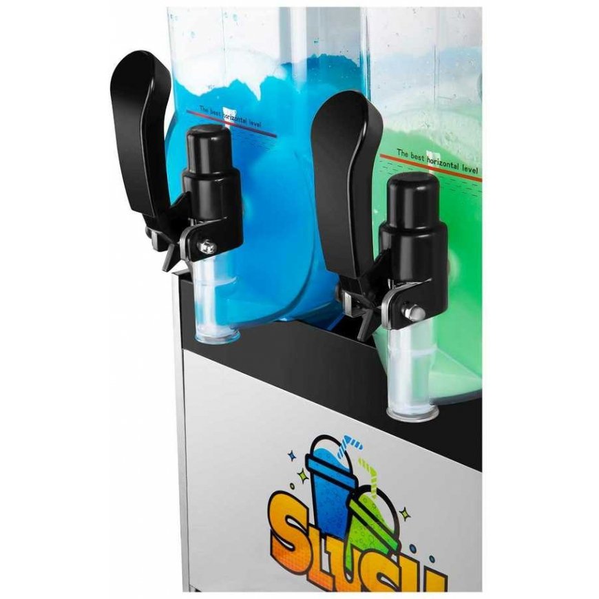 Royal Catering Granitor dispenser, double granite drinking machine, 2x 15L – 5