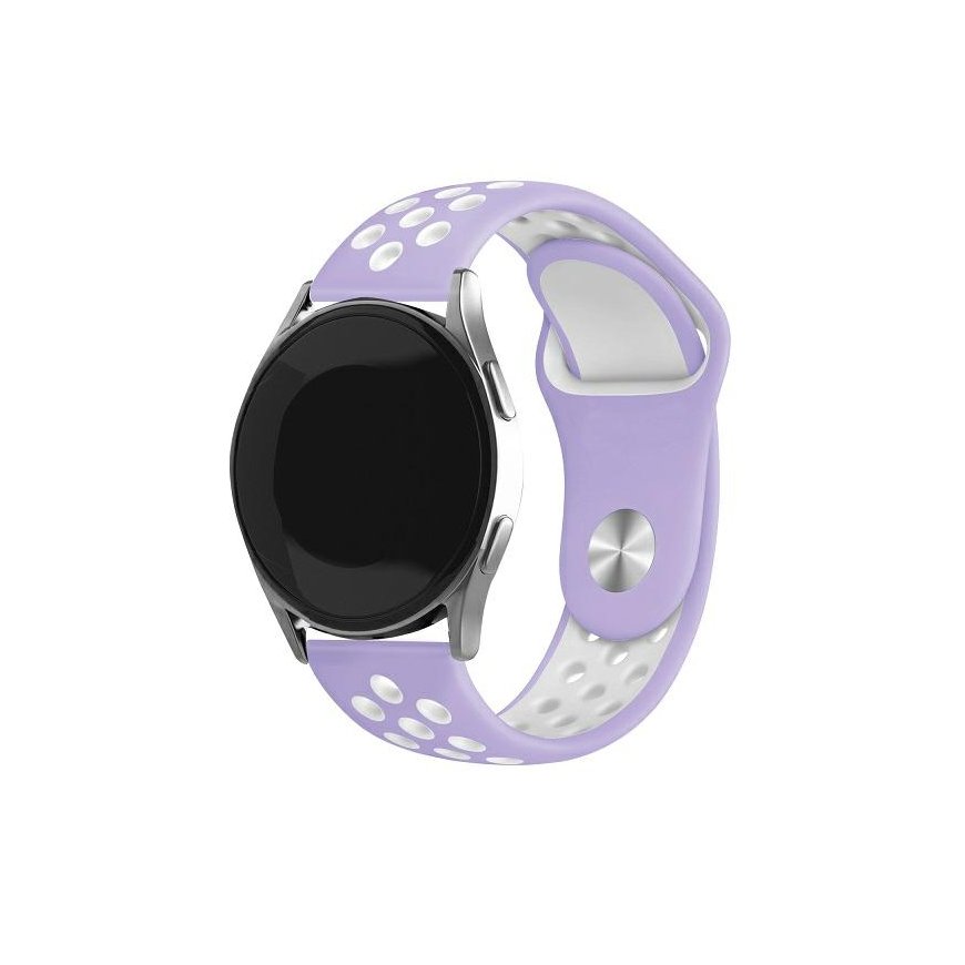 Beline pasek Watch 20mm Sport Silicone fioletowo-biały purple|wh