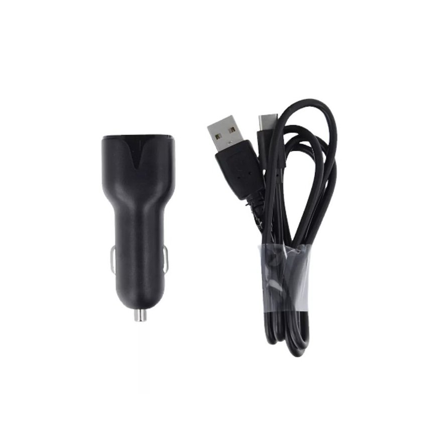 Maxlife MXCC-01 car charger 2x USB 2.4A black + USB-C cable