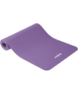 Gymnastics mat for yoga, pilates, fitness, 183x61cm, thickness 1cm, NBR material, purple, REBEL ACTIVE