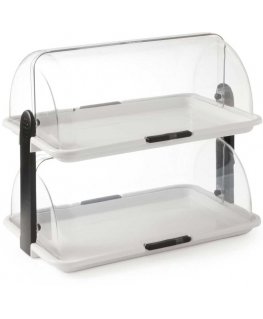 Buffet showcase with double roof window 380 x 260 x 355 mm - Hendi 871768