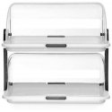 Buffet showcase with double roof window 380 x 260 x 355 mm - Hendi 871768