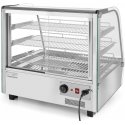 Adjustable display heating showcase, 3 shelves, 120L Hendi 233726