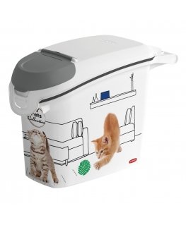 Curver PetLife 6kg naminių gyvūnėlių kraiko laikymo talpa 23 x 50 x 36 cm kačių kraiko dėžutė su dangteliu