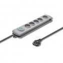 Qoltec 50272 ylijännitesuoja Harmaa 5 AC-pistorasia(a) 230 V 3 m Qoltec 50272 ylijännitesuoja Harmaa 5 AC-pistorasia(a) 230 V 3 m