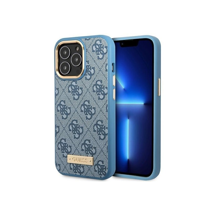 Guess GUHMP14LU4GPRB iPhone 14 Pro 6.1" niebieski|blue hard case – 2