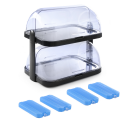 Refrigerated food display case with inserts 44x32x44cm - Hendi 871812 Refrigerated food display case with inserts 44x32x44cm - Hendi 871812