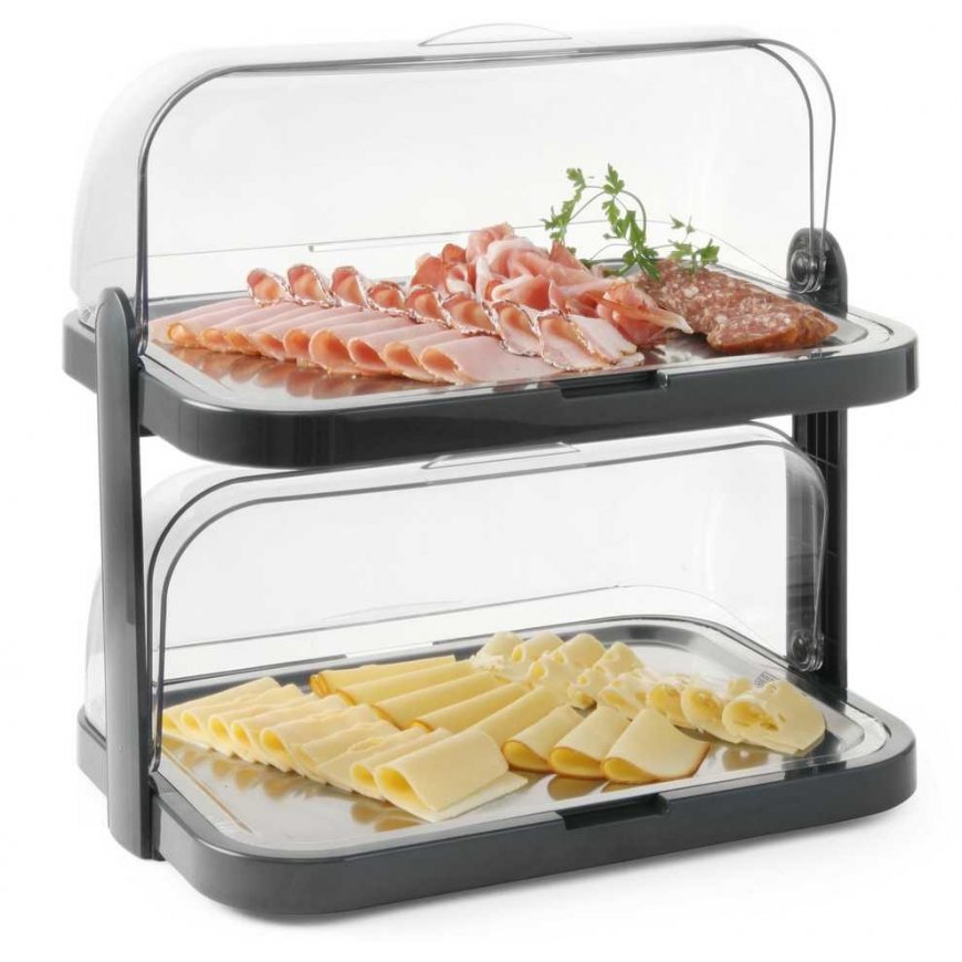 Refrigerated food display case with inserts 44x32x44cm - Hendi 871812 – 2
